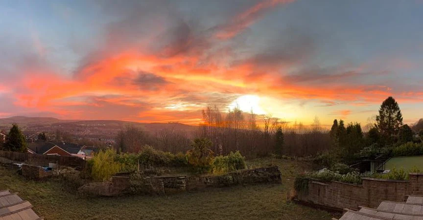 Hillside Holcombe - Sunrise from the new balcony
