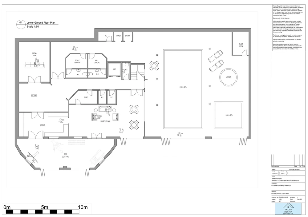 Lower Ground Leisure Floor drawing